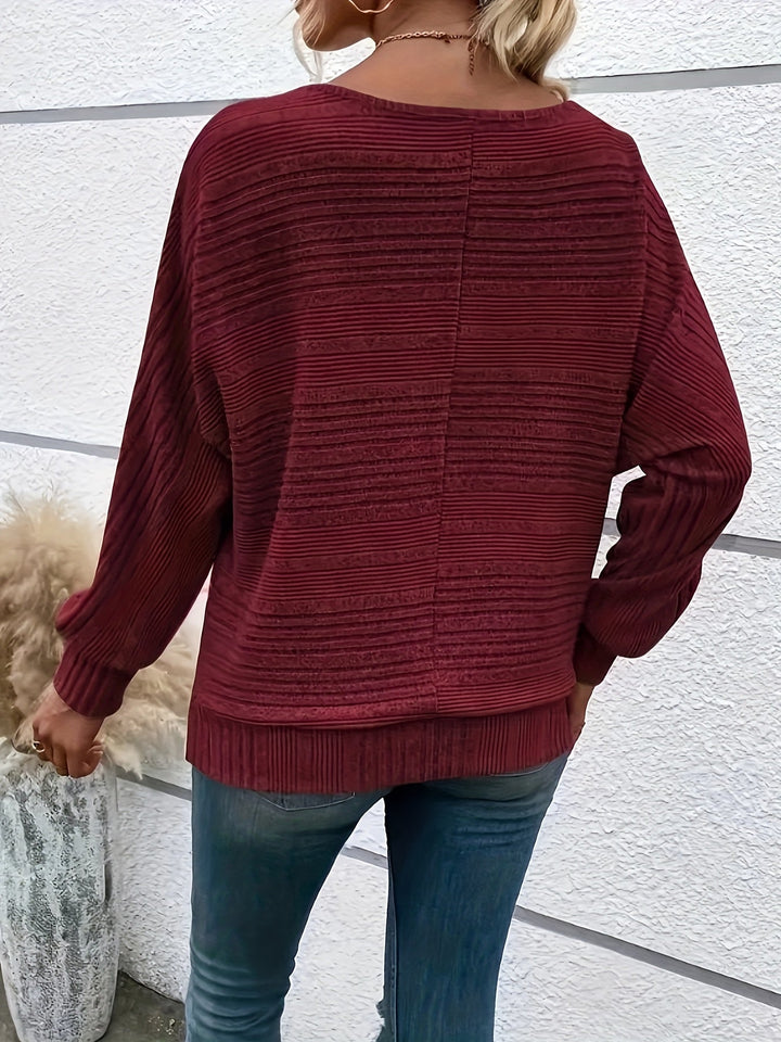Richelle™ | The Ribbed Batwing Sweater