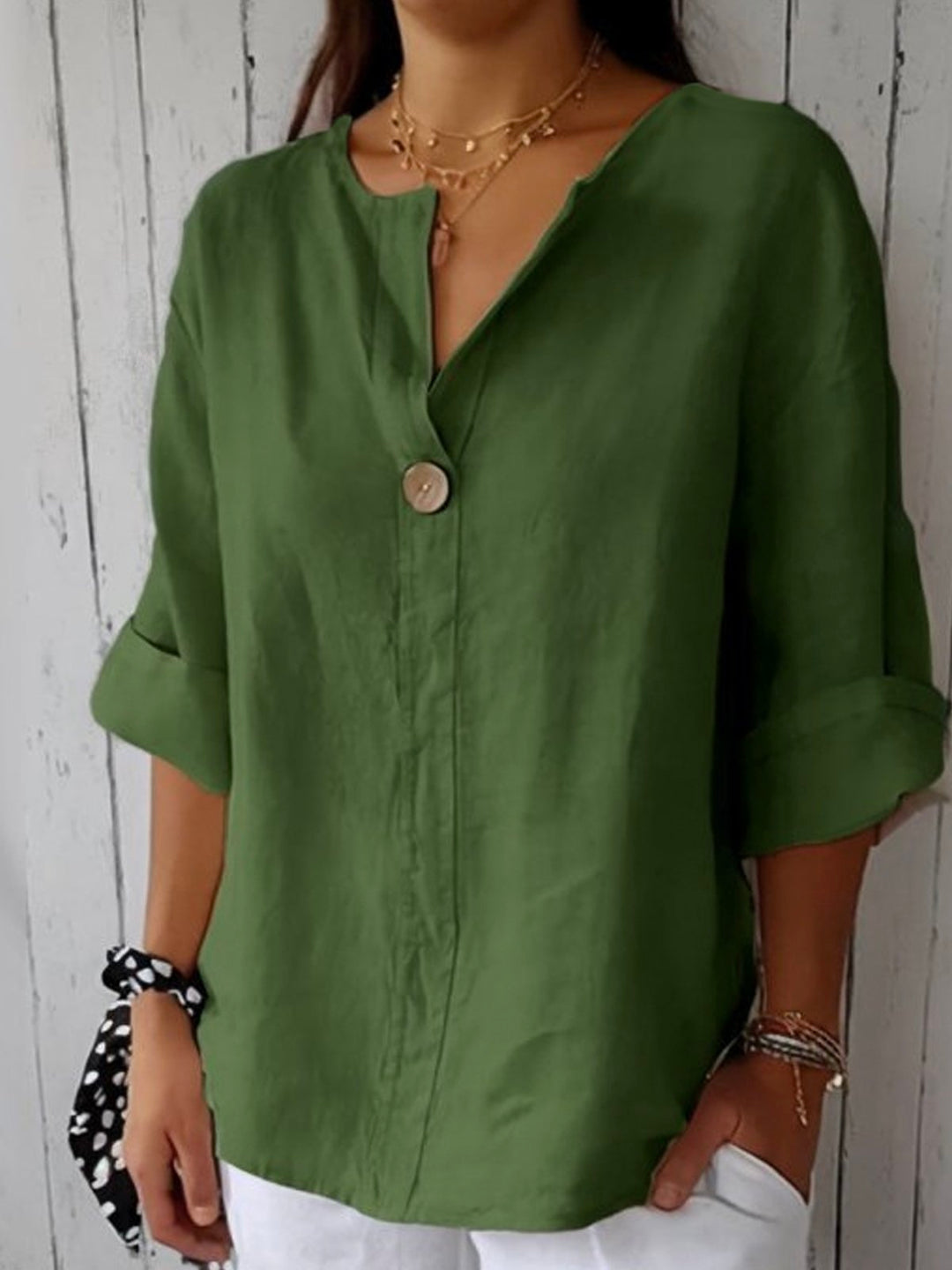Naomi™ | Casual V-neck Blouse
