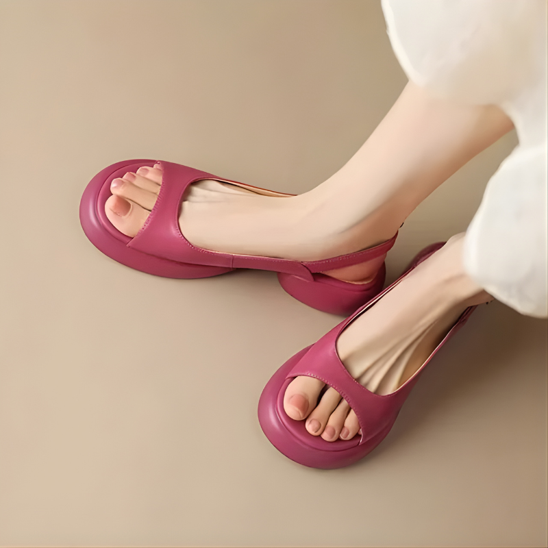 Mya™ Luxe Summer Peep-Toe Block Heels