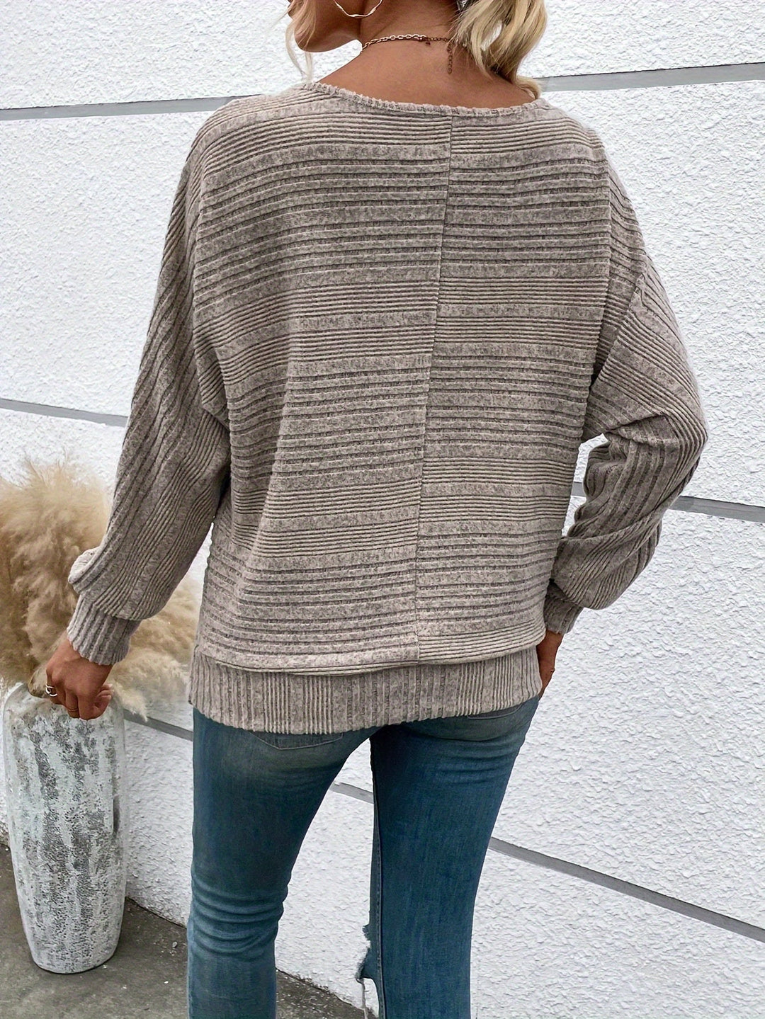 Richelle™ | The Ribbed Batwing Sweater