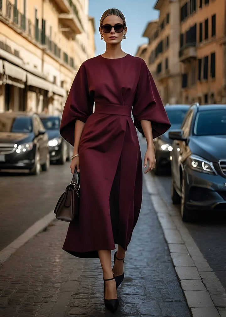 Aurora™ | Elegant Belted Maxi Dress