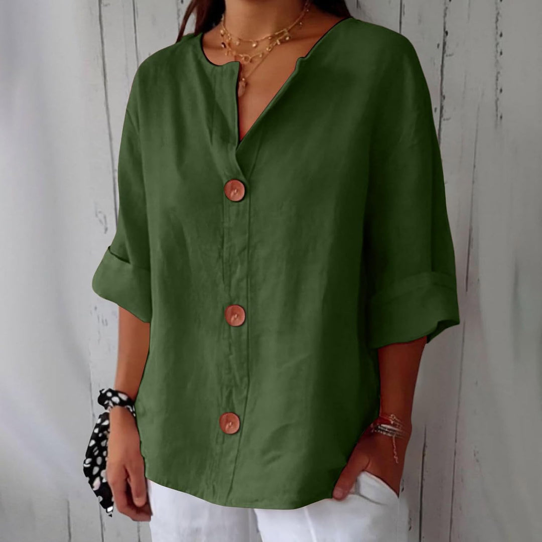 Lynn™ | Linen Breathable Blouse with a Soft Relaxed Fit