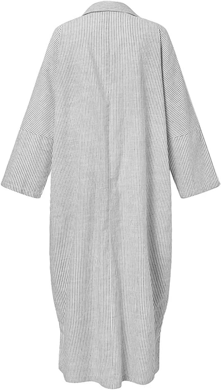 Stripe™ | Long Sleeve Shirt Dress