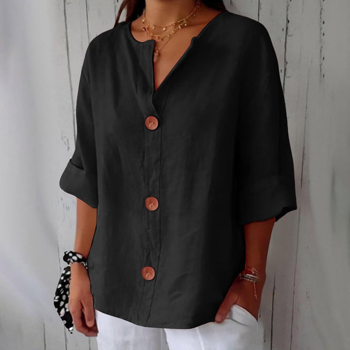 Lynn™ | Linen Breathable Blouse with a Soft Relaxed Fit