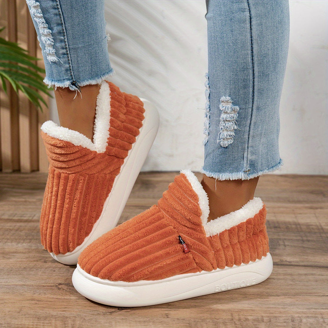 Michaela™ | The CozyStep Plush Slippers