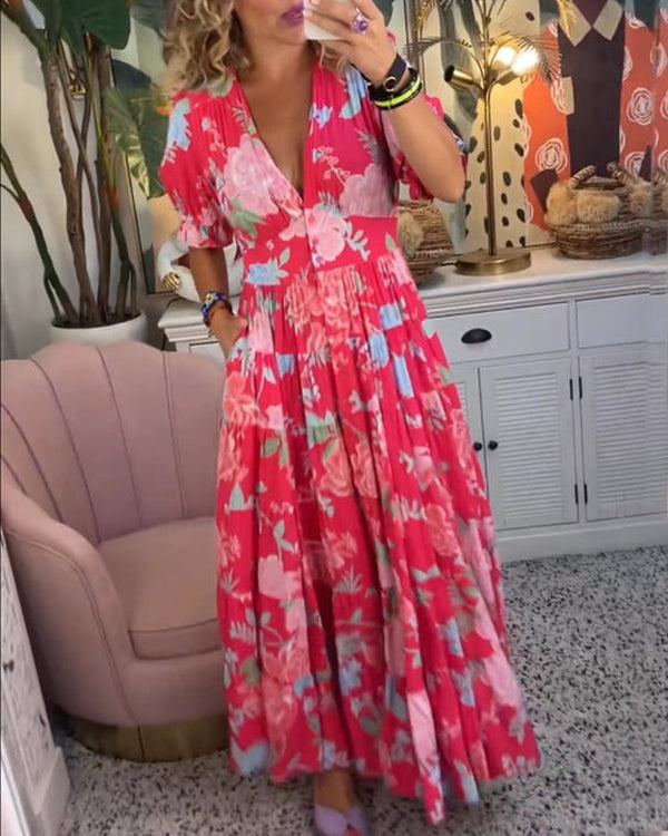 Rosae™ | Romantic Floral Maxi Dress