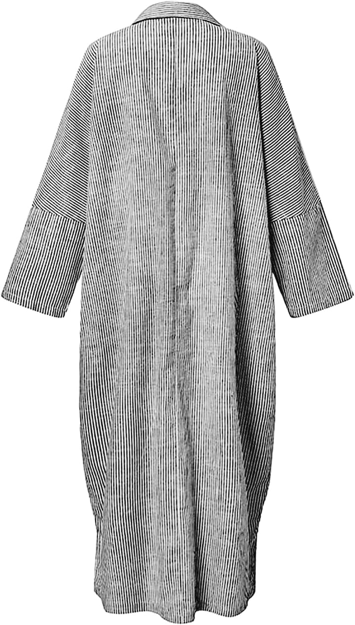 Stripe™ | Long Sleeve Shirt Dress