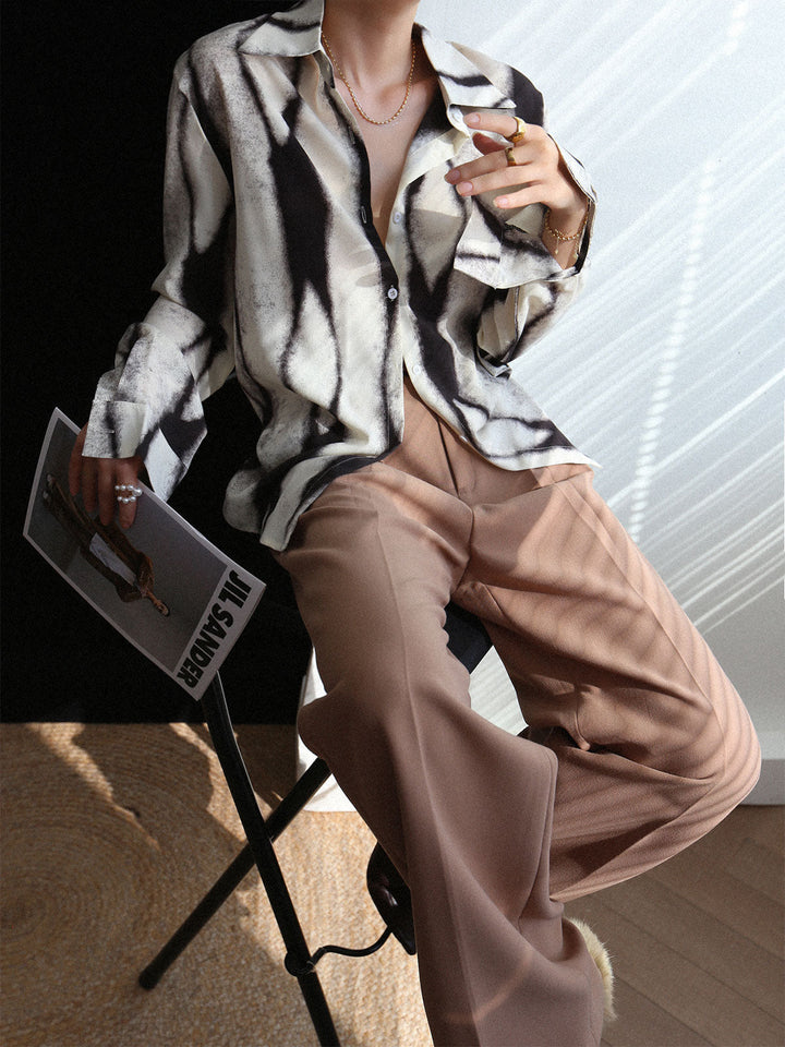 Mia™ | Tie Dye Oversized Button Down Shirt