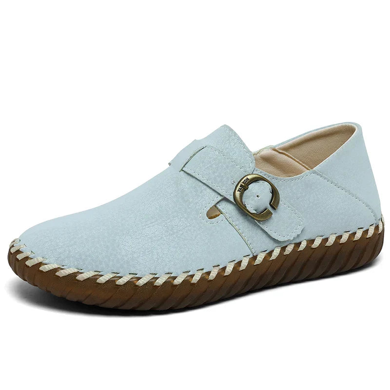 Faux-Leather Orthopedic Shoes with a Soft Supportive Fit