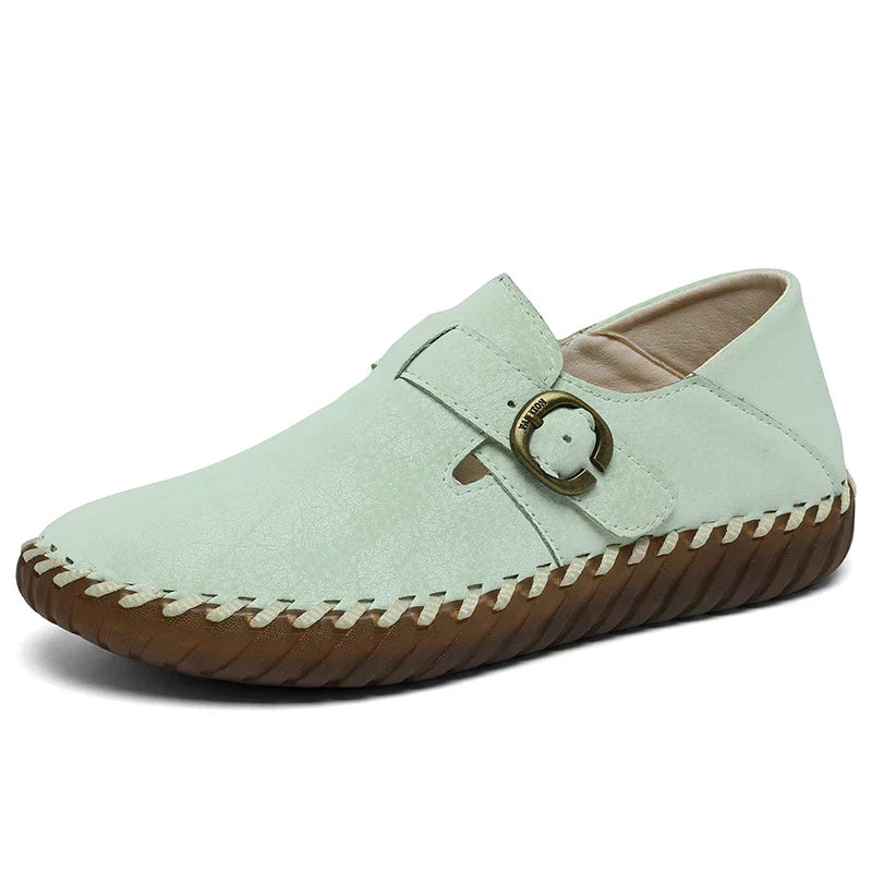 Faux-Leather Orthopedic Shoes with a Soft Supportive Fit