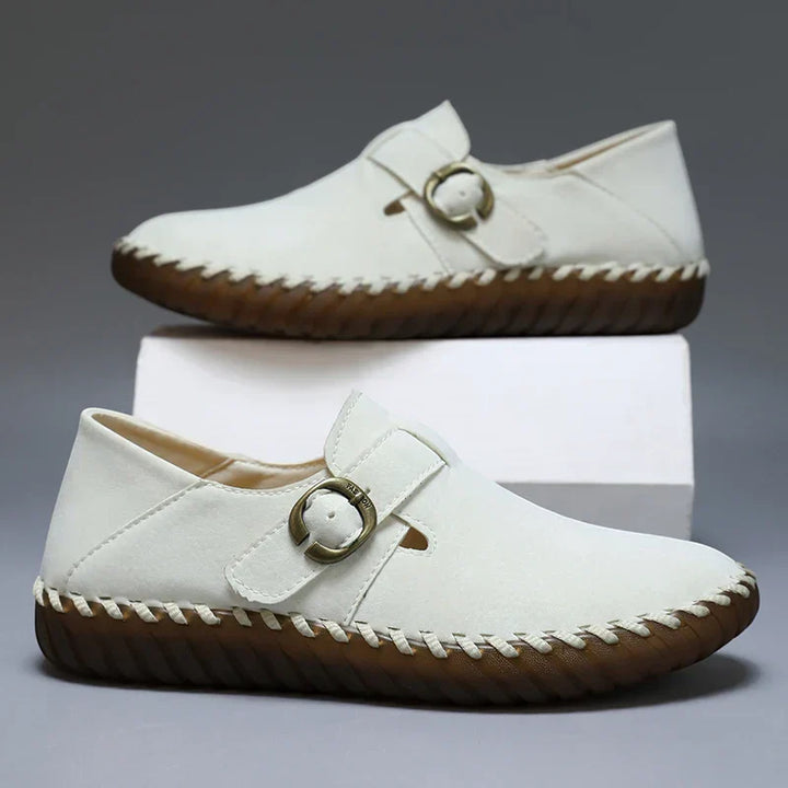 Faux-Leather Orthopedic Shoes with a Soft Supportive Fit