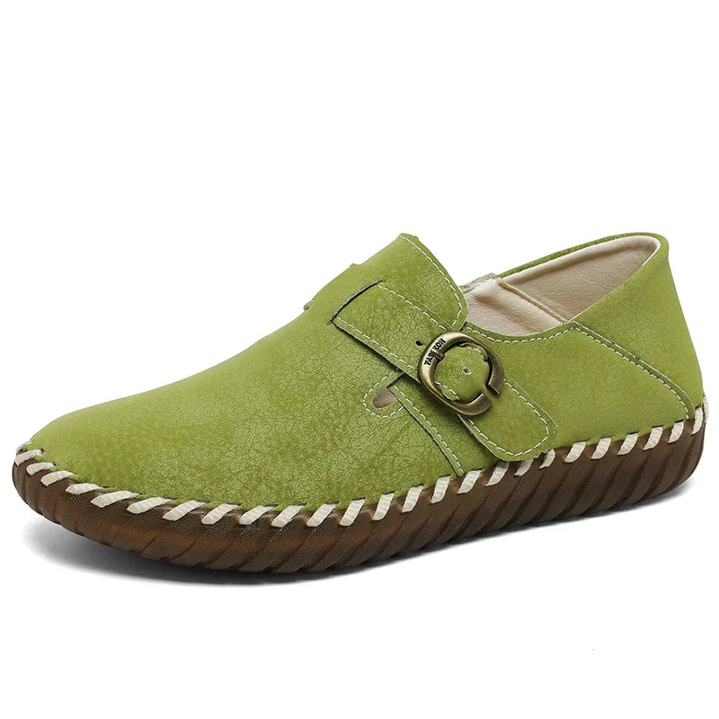Faux-Leather Orthopedic Shoes with a Soft Supportive Fit