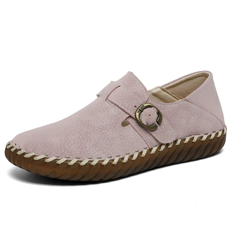 Faux-Leather Orthopedic Shoes with a Soft Supportive Fit