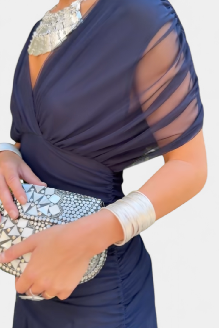 Alondra™ | Elegant Floral V-Neck Dress