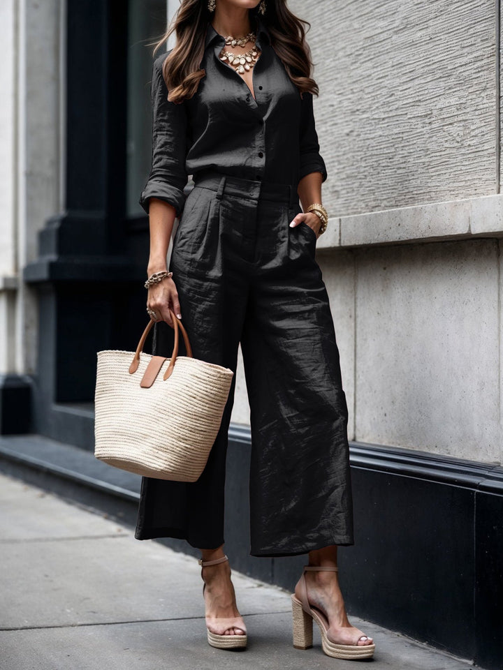 Linen™ | Capri Pants & Tee Set
