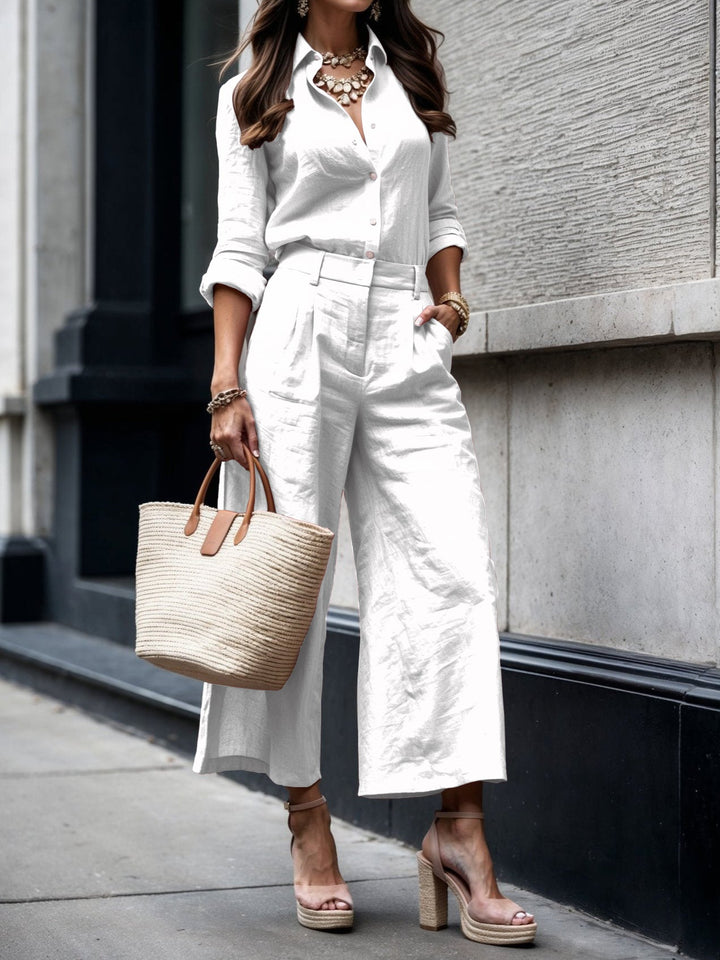 Linen™ | Capri Pants & Tee Set