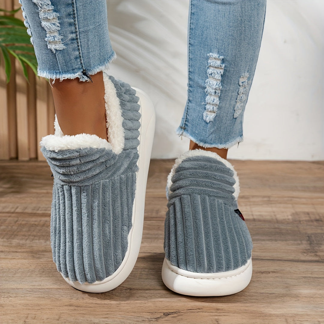 Michaela™ | The CozyStep Plush Slippers