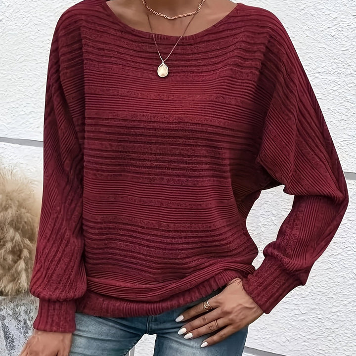 Richelle™ | The Ribbed Batwing Sweater