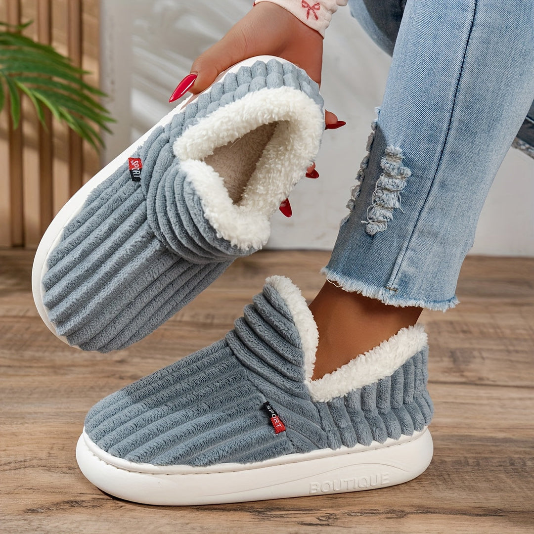Michaela™ | The CozyStep Plush Slippers