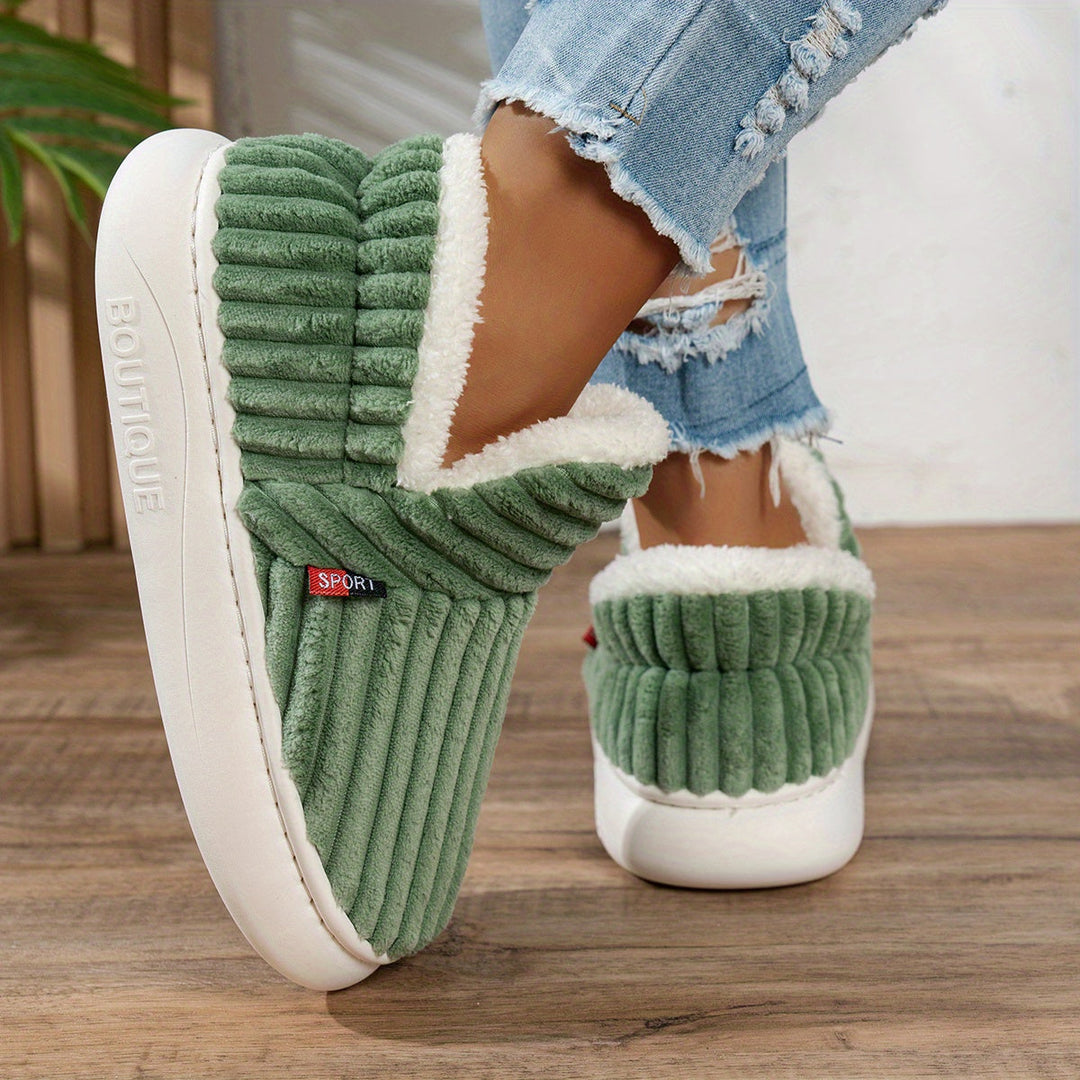 Michaela™ | The CozyStep Plush Slippers