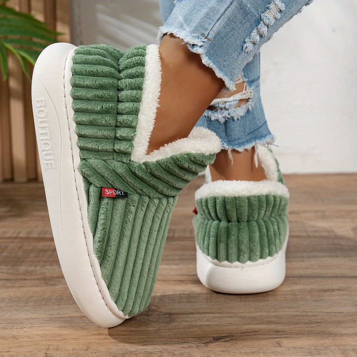 Michaela™ | The CozyStep Plush Slippers
