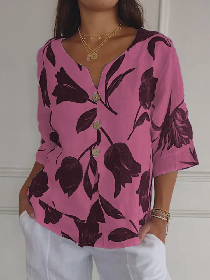 Dahlia™ | Blossom Print Blouse