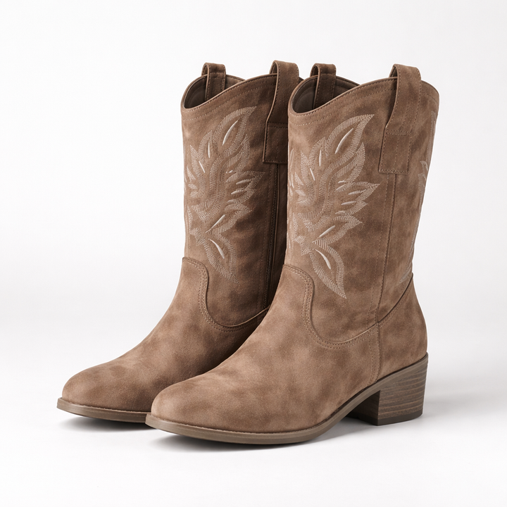 Teana | Western Mid Calf Boots