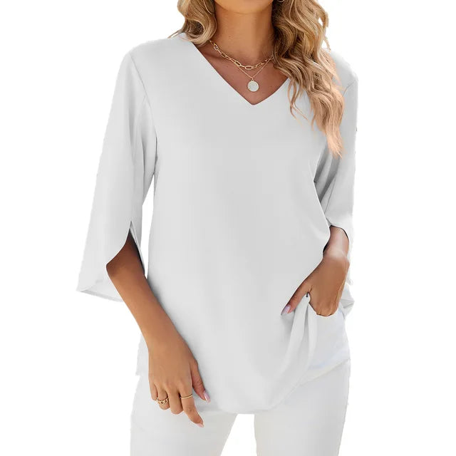 Cara™ | V-neck Lightweight Top