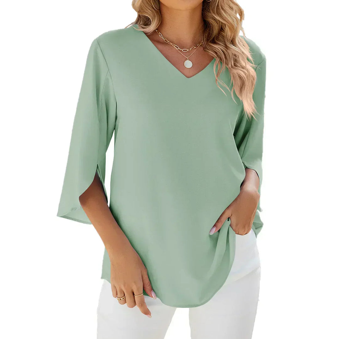 Cara™ | V-neck Lightweight Top