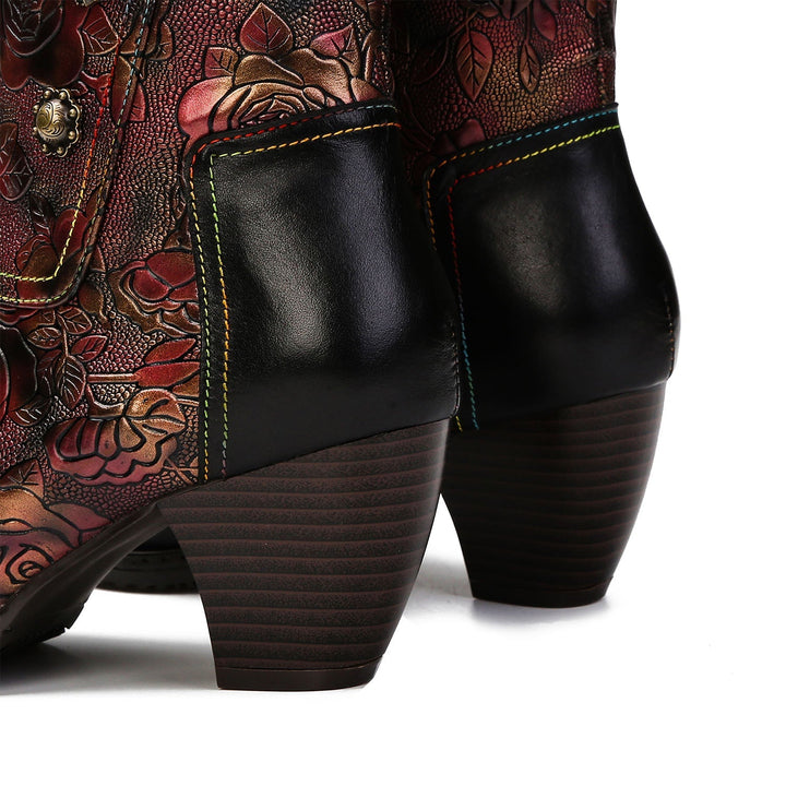 Retro Printed Hand-made Boots